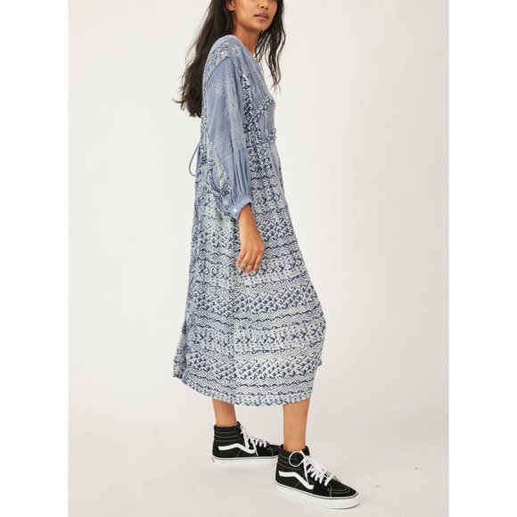 🎉LAST CHANCE🎉 NWT Free People Oh My Maxi Top / Indigo - Picture 4 of 7